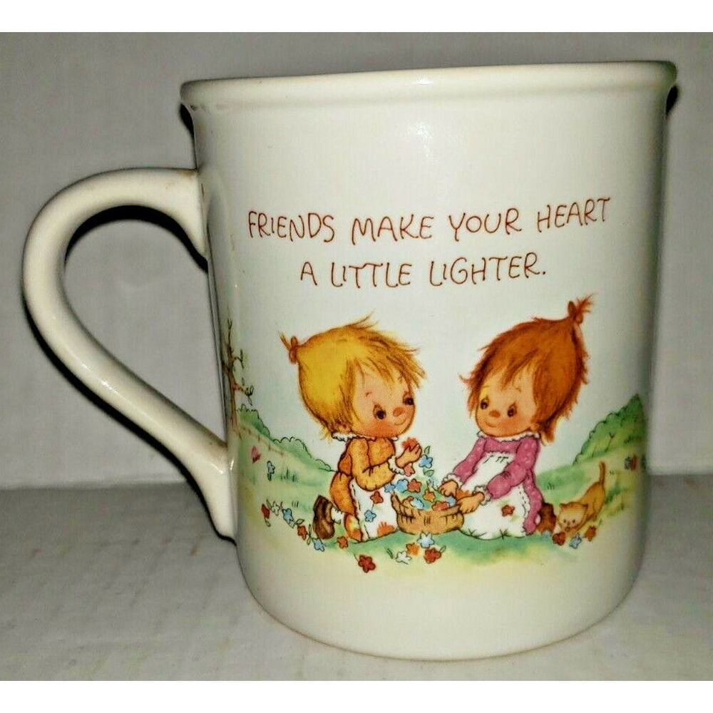 Vintage Hallmark Betsey Clark 1983 "Friends Make Your Day A Little Brighter" Mug - Picture 2 of 4